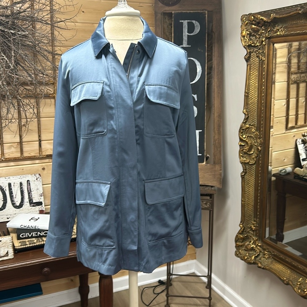 Beautiful blue satany  jacket